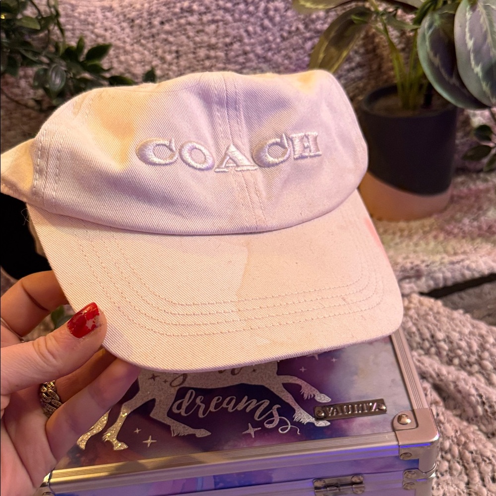 Coach Cream Baseball Cap